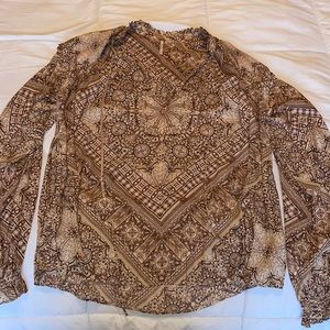 Free people long sleeve blouse